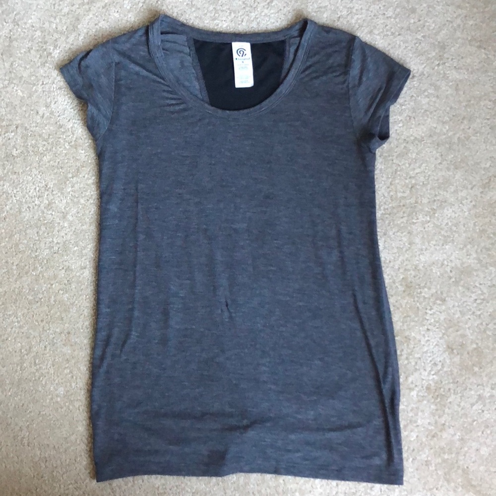 Champion Grey Athletic Top with Cute Back Detail